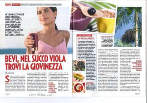 Bacche di Acai giovinezza fa bene alla pelle anti gaing MonaVie Italia